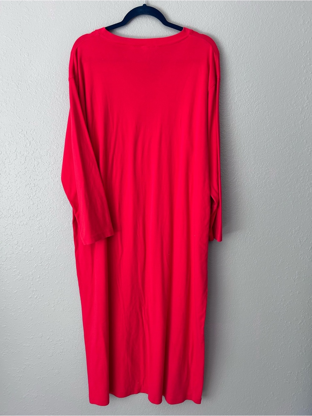 Victoria’s Secret Long Red Sleep Shirt Nightgown Size XL Long Sleeve - Picture 6 of 8